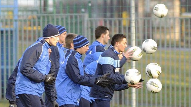 Fotbalisté Ostravy na tréninku Fotbalisté Ostravy na tréninku