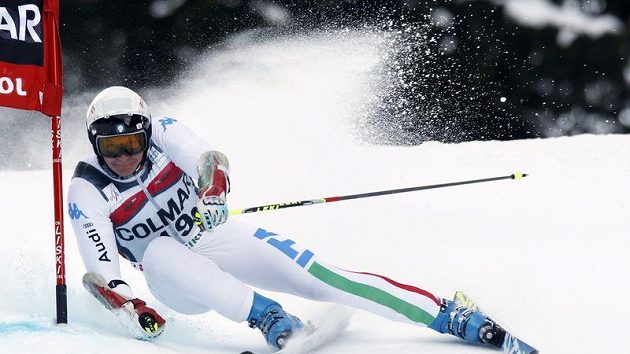 Italský lyžař Massimiliano Blardone Italský lyžař Massimiliano Blardone