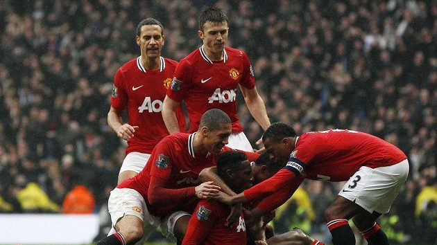 Radost fotbalistů Manchesteru United Radost fotbalistů Manchesteru United