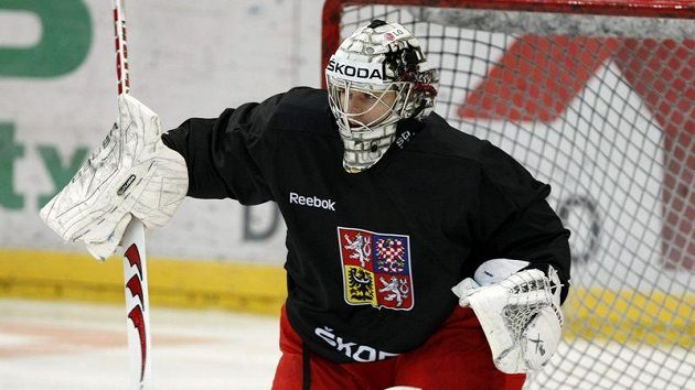 Tomáš Pöpperle na tréninku národního týmu Tomáš Pöpperle na tréninku národního týmu