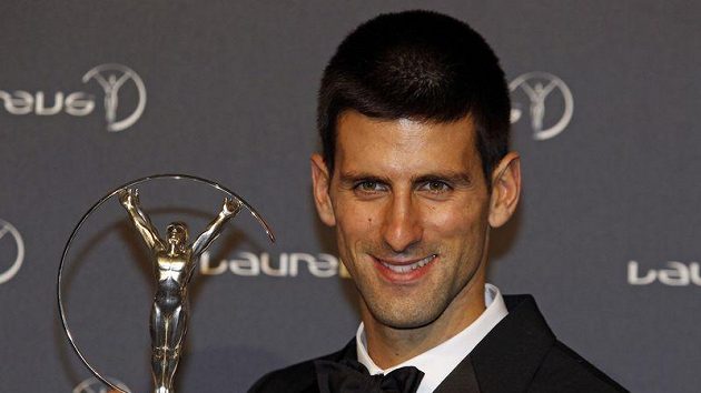 Novak Djokovič se sportovní cenou Laureus Novak Djokovič se sportovní cenou Laureus