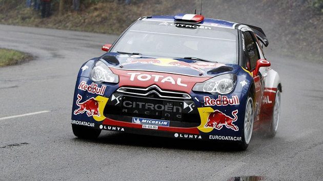Francouz Sebastien Loeb na rallye Monte Carlo Francouz Sebastien Loeb na rallye Monte Carlo
