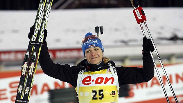 Německá biatlonistka Magdalena Neunerová Německá biatlonistka Magdalena Neunerová