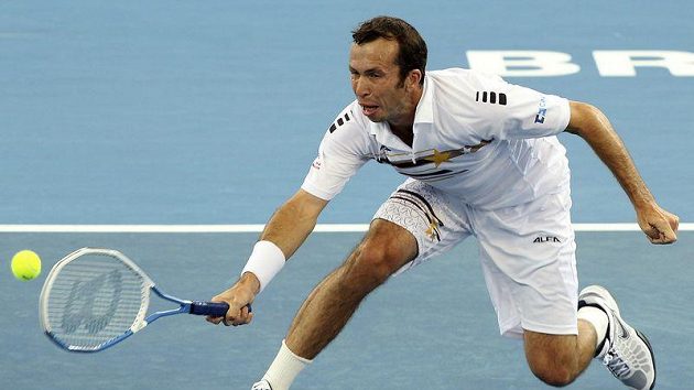 Radek Štěpánek v zápase s Matthewem Ebdenem. Radek Štěpánek v zápase s Matthewem Ebdenem.