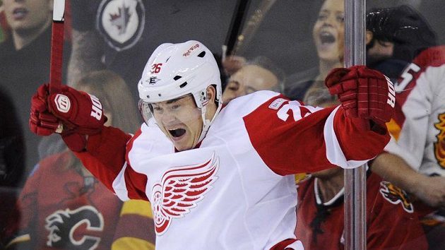 Jiří Hudler se raduje z gólu Jiří Hudler se raduje z gólu