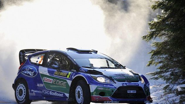 Finský pilot Jari-Matti Latvala během Švédské rallye Finský pilot Jari-Matti Latvala během Švédské rallye