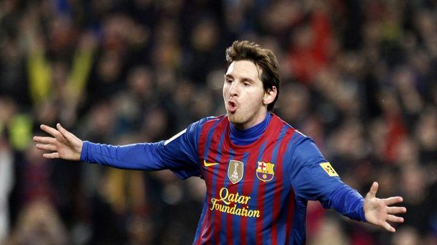 Barcelonský fotbalový mág Lionel Messi řádí. Barcelonský fotbalový mág Lionel Messi řádí.