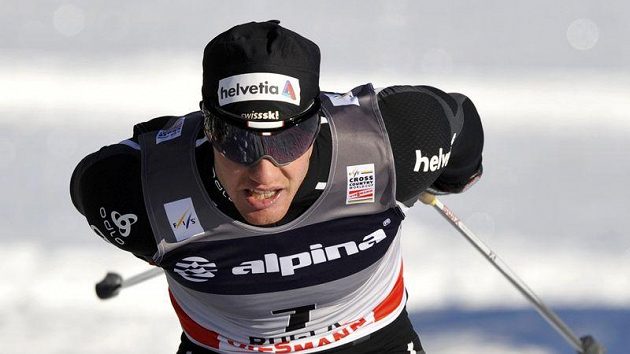 Švýcarský lyžař Dario Cologna Švýcarský lyžař Dario Cologna