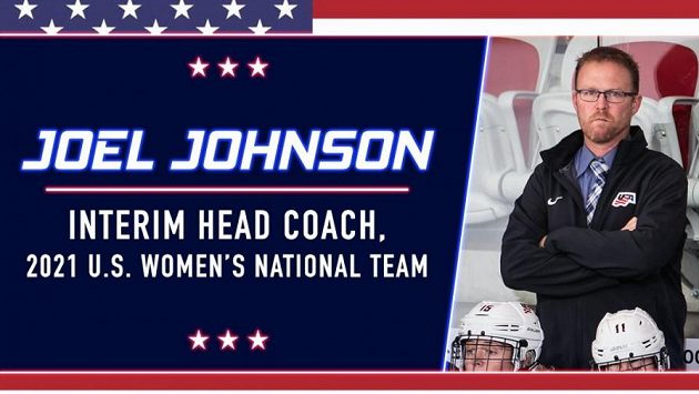 Nový trenér hokejistek USA Joel Johnson. Nový trenér hokejistek USA Joel Johnson.