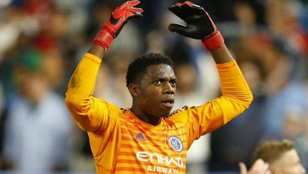 Brankář New Yorku City FC Sean Johnson předvedl proti Minnesotě obrovskou hrubku. Brankář New Yorku City FC Sean Johnson předvedl proti Minnesotě obrovskou hrubku.