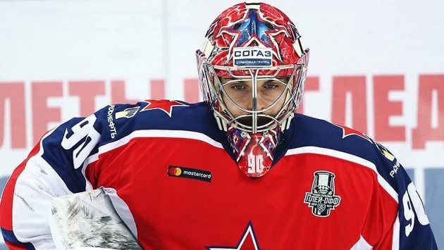Brankář CSKA Moskva Ilja Sorokin. Brankář CSKA Moskva Ilja Sorokin.
