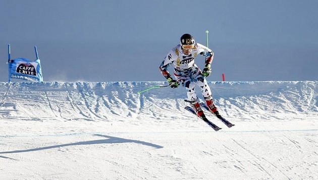 Marcel Hirscher během obřího slalomu Marcel Hirscher během obřího slalomu