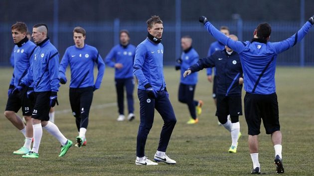 Trénink fotbalistů Liberce Trénink fotbalistů Liberce