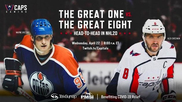 Alexandr Ovečkin a Wayne Gretzky změřili síly ve videohře NHL 20. Alexandr Ovečkin a Wayne Gretzky změřili síly ve videohře NHL 20.