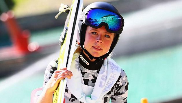 Skokanka na lyžích Maren Lundbyová. Skokanka na lyžích Maren Lundbyová.