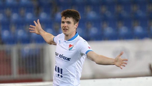 Autor první branky Baníku David Buchta se raduje v uktání 30. kola Fortuna ligy Autor první branky Baníku David Buchta se raduje v uktání 30. kola Fortuna ligy