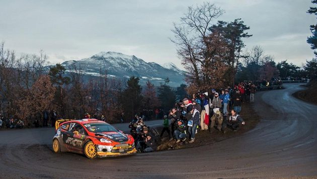 Martin Prokop s Fordem Fiesta WRC na ilustračním snímku z Rallye Monte Carlo. Martin Prokop s Fordem Fiesta WRC na ilustračním snímku z Rallye Monte Carlo.