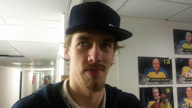 Mladý liberecký hokejový gólman Aleš Stezka. Mladý liberecký hokejový gólman Aleš Stezka.