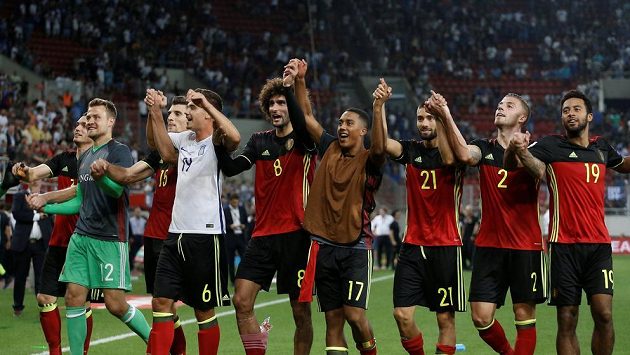 Postupová radost Belgičanů. Po výhře v Řecku si jako první evropský celek zajistili účast na MS 2018 v Rusku. Postupová radost Belgičanů. Po výhře v Řecku si jako první evropský celek zajistili účast na MS 2018 v Rusku.