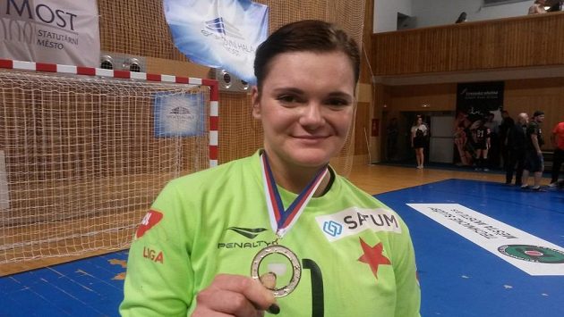 Brankářka Petra Kudláčková Brankářka Petra Kudláčková