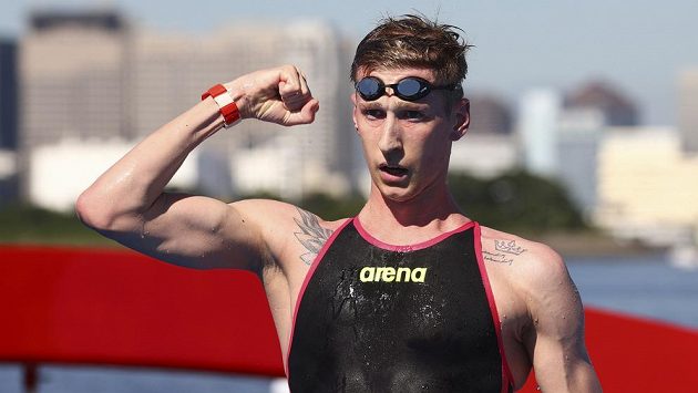 Německý plavec Florian Wellbrock, nový olympijský vítěz v závodu na 10 km. Německý plavec Florian Wellbrock, nový olympijský vítěz v závodu na 10 km.