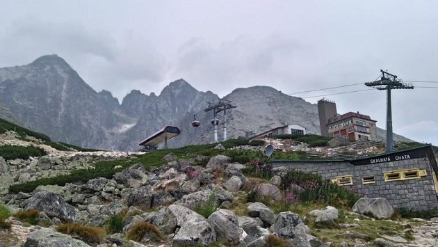 Tatranská šelma: Panorama u Skalnatého plesa. Tatranská šelma: Panorama u Skalnatého plesa.