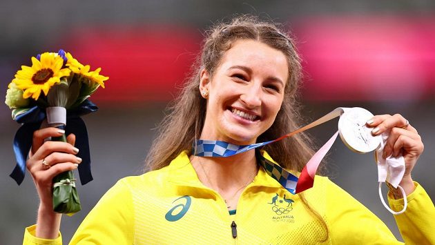Australská výškařka Nicola McDermottová získala v Tokiu stříbrnou medaili. Australská výškařka Nicola McDermottová získala v Tokiu stříbrnou medaili.
