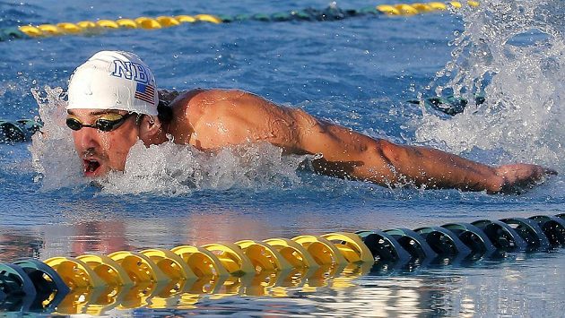 Americký plavec Michael Phelps na US Grand Prix v Arizoně. Americký plavec Michael Phelps na US Grand Prix v Arizoně.