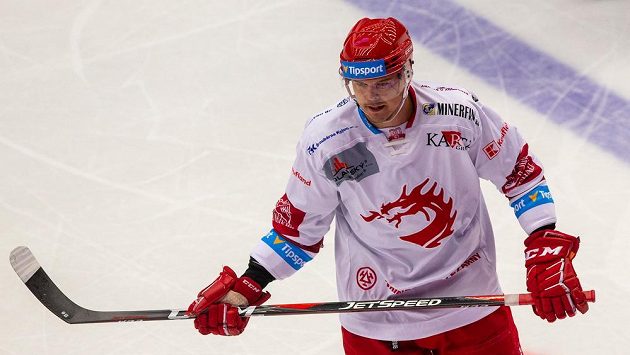 Aron Chmielewski z Třince při zápase s Přerovem. Aron Chmielewski z Třince při zápase s Přerovem.