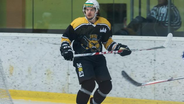 Kevin Klima v dresu Kadaně. Kevin Klima v dresu Kadaně.