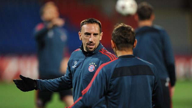Záložník Bayernu Mnichov Frank Ribery - ilustrační foto. Záložník Bayernu Mnichov Frank Ribery - ilustrační foto.