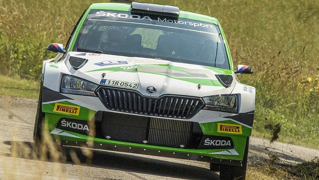 Jan Kopecký a Jan Hloušek na rychlostní zkoušce Rallye Bohemia. Jan Kopecký a Jan Hloušek na rychlostní zkoušce Rallye Bohemia.