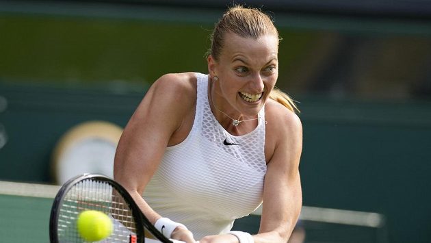Petra Kvitová v prvním kole Wimbledonu. Petra Kvitová v prvním kole Wimbledonu.