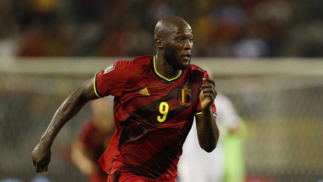 Belgický kanonýr Romelu Lukaku během zápasu s Českou republikou. Belgický kanonýr Romelu Lukaku během zápasu s Českou republikou.