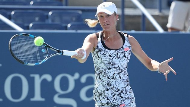Česká tenistka Denisa Allertová v 1. kole US Open. Česká tenistka Denisa Allertová v 1. kole US Open.