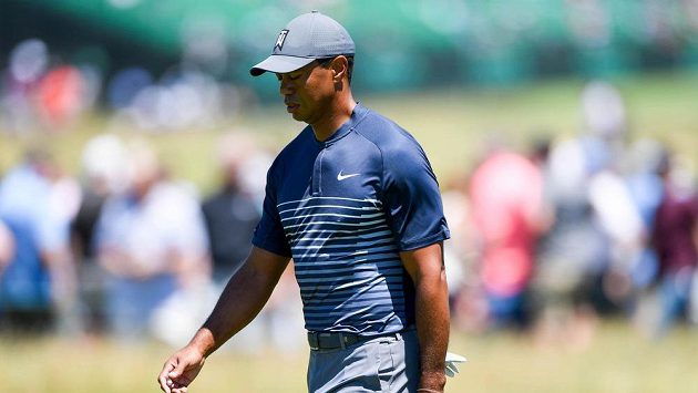 Golfista Tiger Woods během US Open. Golfista Tiger Woods během US Open.