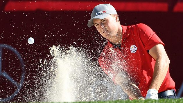 Američan Jordan Spieth při Ryder Cupu. Američan Jordan Spieth při Ryder Cupu.