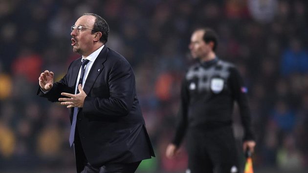 Neapolský trenér Rafael Benítez Neapolský trenér Rafael Benítez