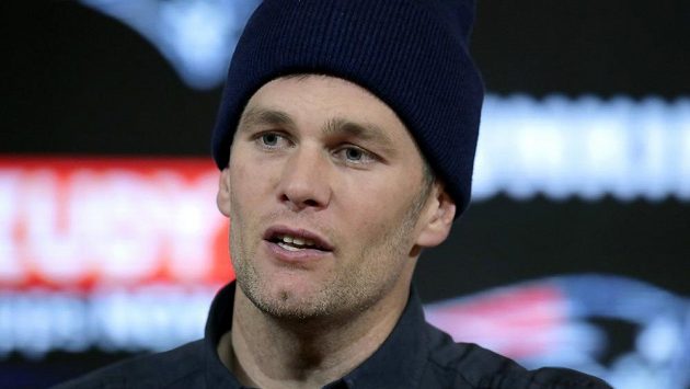 Hvězda amerického fotbalu Tom Brady. Hvězda amerického fotbalu Tom Brady.