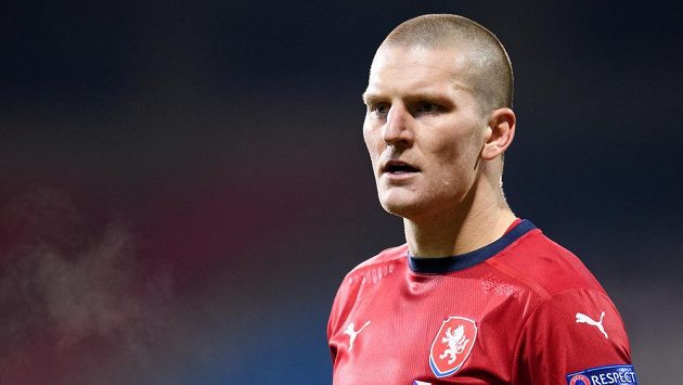Český útočník Zdeněk Ondrášek během utkání Ligy národů. Archivní foto Český útočník Zdeněk Ondrášek během utkání Ligy národů. Archivní foto