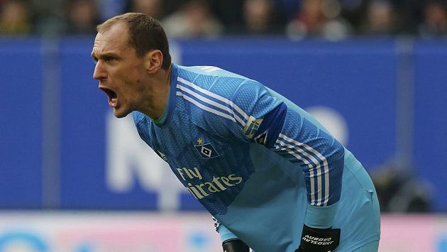 Brankář Hamburku Jaroslav Drobný Brankář Hamburku Jaroslav Drobný