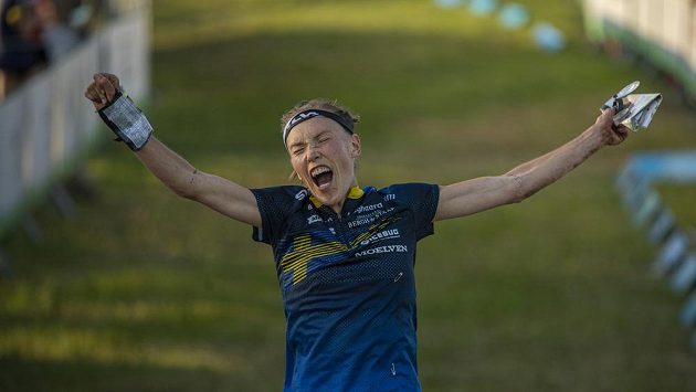 Švédka Tove Alexanderssonová na snímku z individuálního závodu. Švédka Tove Alexanderssonová na snímku z individuálního závodu.