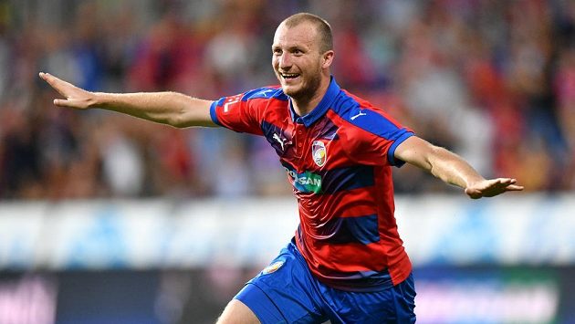 Michael Krmenčík se raduje, gólem rozhodl o výhře Plzně nad Zlínem. Michael Krmenčík se raduje, gólem rozhodl o výhře Plzně nad Zlínem.