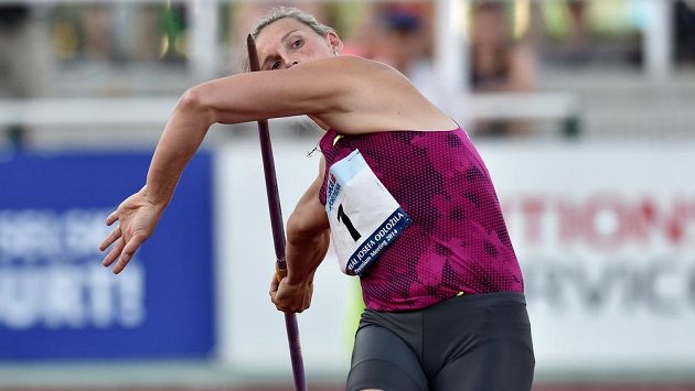 Oštěpařka Barbora Špotáková při Memoriálu Josefa Odložila. Oštěpařka Barbora Špotáková při Memoriálu Josefa Odložila.