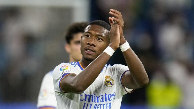 Fotbalista Realu Madrid David Alaba oslavuje vysokou výhru nad Mallorcou. Fotbalista Realu Madrid David Alaba oslavuje vysokou výhru nad Mallorcou.