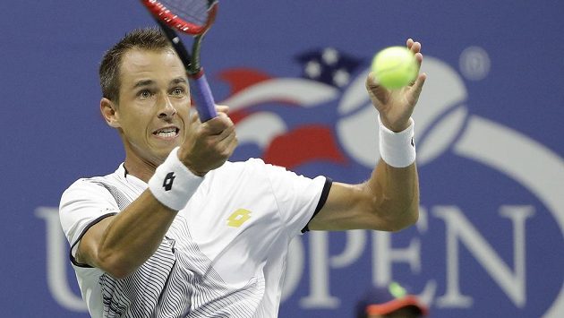 Lukáš Rosol během úvodního kola US Open. Lukáš Rosol během úvodního kola US Open.