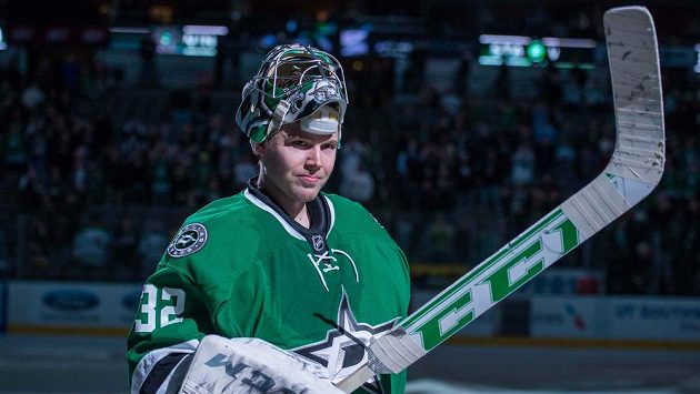 Brankář Dallasu Kari Lehtonen Brankář Dallasu Kari Lehtonen