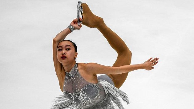 Krasobruslařka Jü Šu-žanová v roce 2017 reprezentovala Singapur na světovém šampionátu v Helsinkách. Archivní foto Krasobruslařka Jü Šu-žanová v roce 2017 reprezentovala Singapur na světovém šampionátu v Helsinkách. Archivní foto