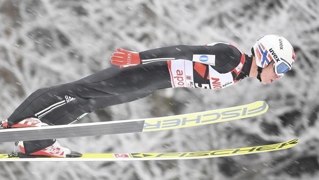Norský skokan na lyžích Johann André Forfang při závodě SP ve Willingenu. Norský skokan na lyžích Johann André Forfang při závodě SP ve Willingenu.