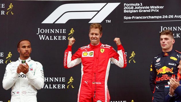 Velkou cenu Belgie formule 1 vyhrál Sebastian Vettel na Ferrari, druhý dojel Lewis Hamilton z Mercedesu. Třetí příčku vybojoval Max Verstappen na Red Bullu. Velkou cenu Belgie formule 1 vyhrál Sebastian Vettel na Ferrari, druhý dojel Lewis Hamilton z Mercedesu. Třetí příčku vybojoval Max Verstappen na Red Bullu.